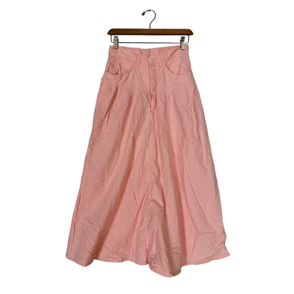 Vintage Stuffed Shirt Peach Drop Waist Prairie Skirt Size Small 9/10‎ Made USA